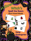 Halloween Witch's Short Vowel Words Spell the Room