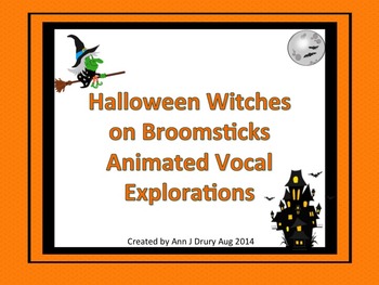 Preview of Halloween Witches on Broomsticks Animated Vocal Explorations