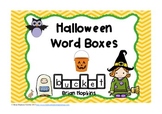 Halloween Word Boxes