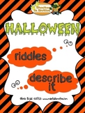 Halloween – Word Finding Riddles and Object Description Ac