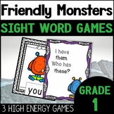 Sight Word Activities with Monsters Sight Words Games Cent