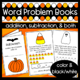 Halloween Word Problem Books: Addition and Subtraction wit