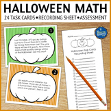 Halloween Word Problems Math Task Cards