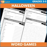 Halloween Word Puzzles – Fun Activities for Party Games & 