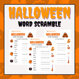 Halloween Word Scramble Puzzles | Halloween Activities 