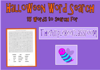 Preview of Halloween Word Search