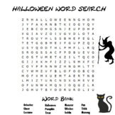 Halloween Word Search