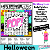Halloween Word Search Activity : Early Finishers : Morning