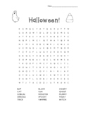 Halloween Word Search - FREEBIE!!