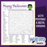 Hard Halloween Word Search Activity Middle School Vocabula