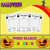 Halloween Word Search Puzzles Printable For Kids and Adults