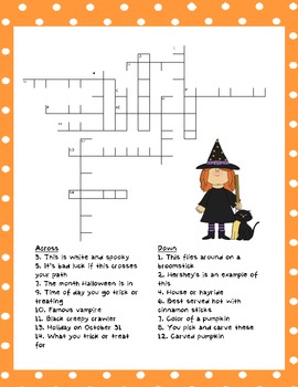 Halloween Word Search and Crossword Puzzles by Melissa Larrisey | TPT