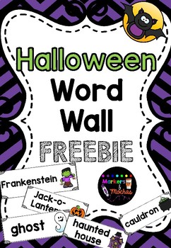 Preview of Halloween Word Wall