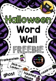 Halloween Word Wall