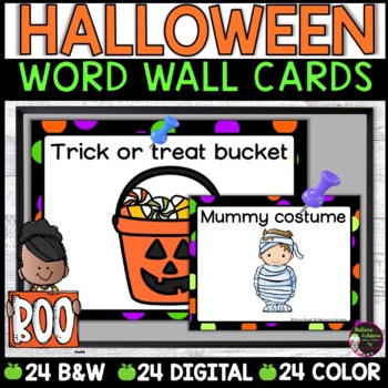 Preview of Halloween Word Wall Cards