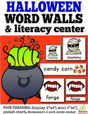 Halloween Word Wall Cards and Literacy Center