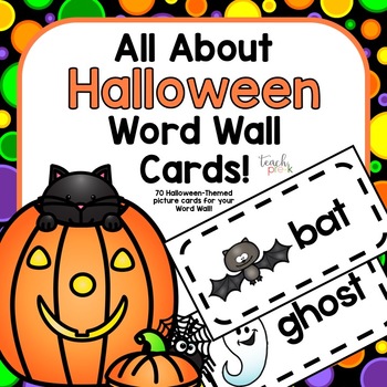 Preview of Halloween Word Wall Picture Cards