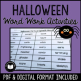 Halloween Word Work & Literacy Activities | Print & Digita