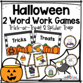 Halloween Word Work Games | 2 Activities with 36 words on 
