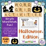 Halloween Word Work and Halloween Vocabulary Activities (5 days)