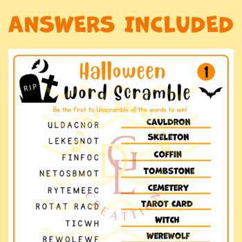 Halloween Bundle - Mad Lib, Word Search, Crossword Puzzle by Teacher  Teamwork