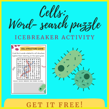 Preview of Word-search puzzle about cell organelles!