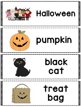 Preview of Halloween Words