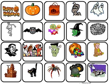 Halloween Words Flashcards and File Folders for Autism | TpT