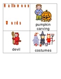 Halloween Words for Writing Center and Vocabulary