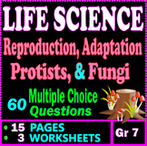 Life Science. Reproduction, Adaptation, Fungi & Protists. 