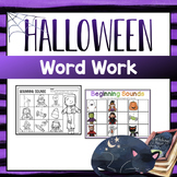 Halloween Word Work - Phonics Games & Printables for Kindergarten