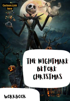 Preview of Halloween Workbook 'The Nightmare Before Christmas' (step-by-step tasks)