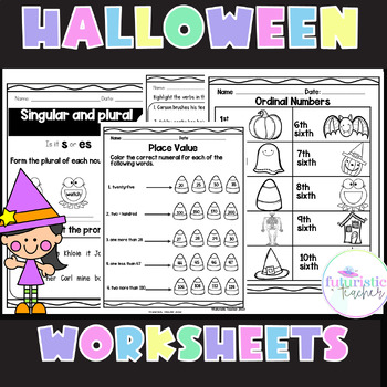 Preview of Halloween Worksheets