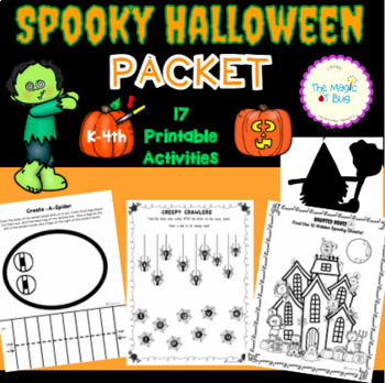 Preview of Halloween  Worksheets - Crafts - Cutting - handwriting - Occupational Therapy
