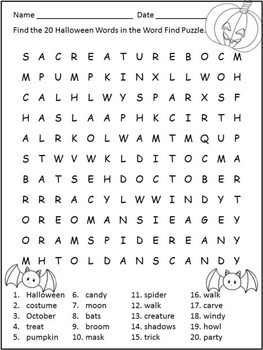 Halloween Worksheets for Morning Work - Print and Go by Sally Boone