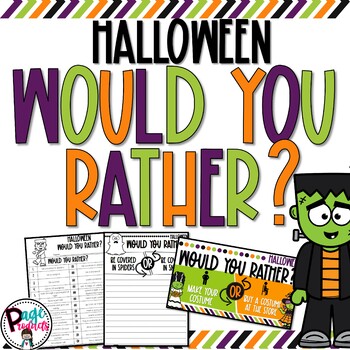 Preview of Halloween Would You Rather Activity