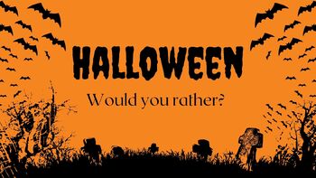 Preview of Halloween Would You Rather Brain Break Game