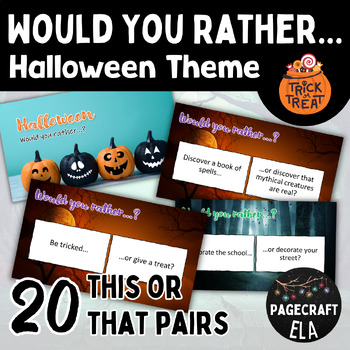 Preview of Halloween | Would You Rather | This or That | Brain Breaks | Fun Game