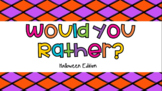 Halloween Would You Rather? and Don't Say It! Oral Language Games