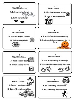 Funny Halloween Would You Rather Questions for Kids & Adults