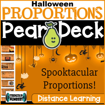 Preview of Halloween Write/Solve Proportions Digital Activity for Google Slides/Pear Deck