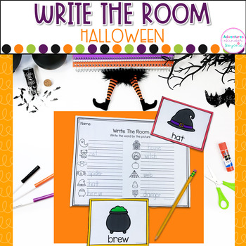 Preview of Halloween Activities Write the Room Kindergarten