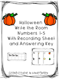 Halloween Write The Room Numbers 1-5