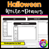 Halloween Write and Draws, Handwriting Journals & Directed