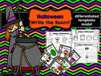 Halloween Write the Room by the speducation connection | TpT