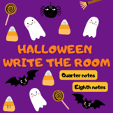 Halloween Write the Room: A Rhythm Scavenger Hunt with Qua