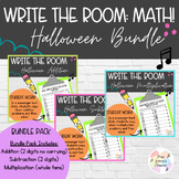 Halloween Write the Room Bundle - Math!