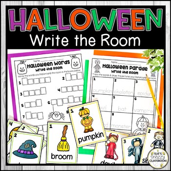 Halloween Themed - Write the Room - Literacy Activity by Sue's Snazzy ...