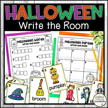 Halloween Themed | Write the Room | Literacy Activity by Sue's Snazzy ...