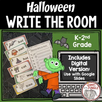 Preview of Halloween Write the Room Literacy Center